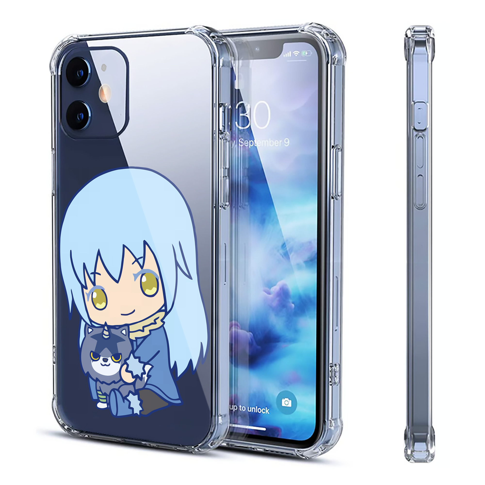（画像用） 転スラ Regarding Reincarnated to Slime 【iPhone 12シリーズ対応】透明スマホケース（クリアソフトケース）